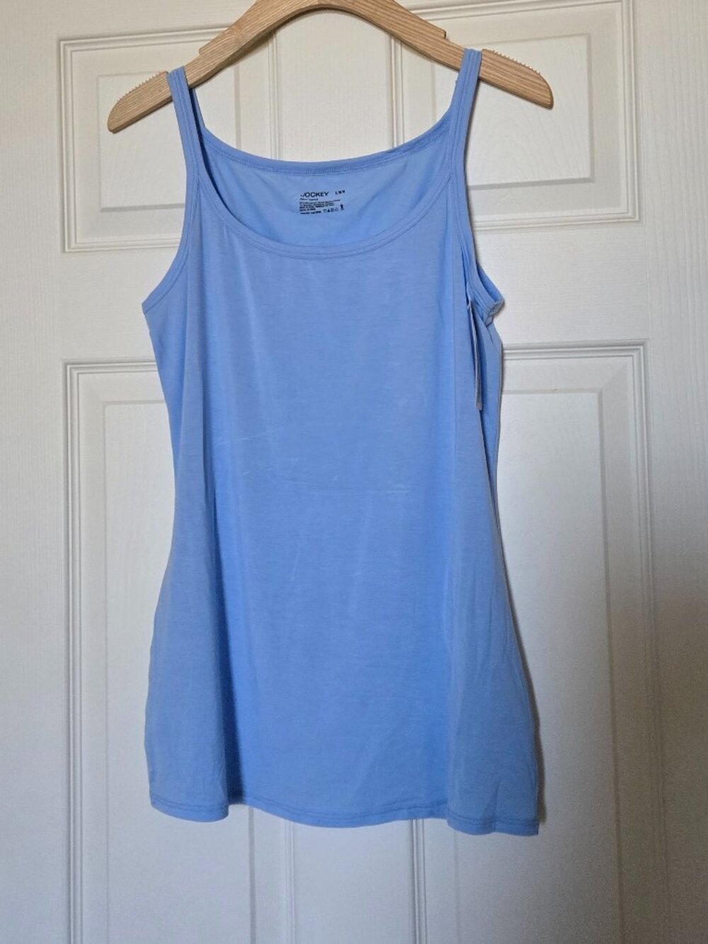 Jockey Women's Light Blue Elance Supersoft Tank Top - Size Large - NWT